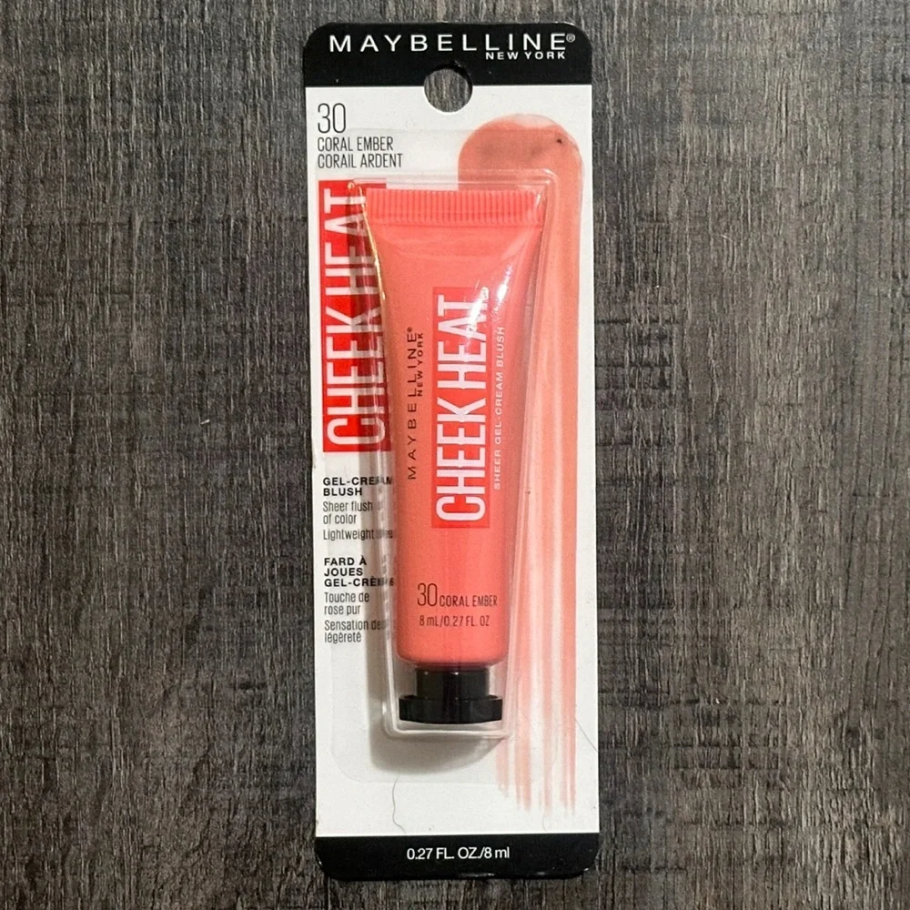 💞 New Maybelline Cheek Heat Gel-Cream Blush in Coral Ember